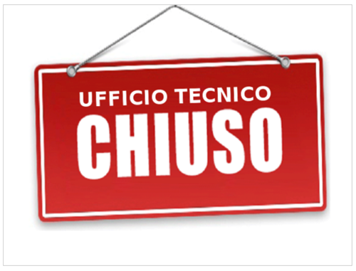 Ufficio tecnico chiuso Martedì 7 Aprile
